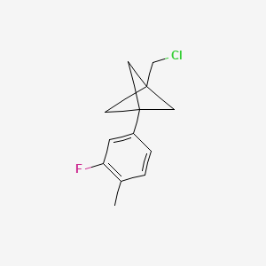 1-(Chloromethyl)-3-(3-fluoro-4-methylphenyl)bicyclo[1.1.1]pentane