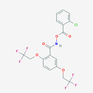 [[2,5-Bis(2,2,2-trifluoroethoxy)benzoyl]amino] 2-chlorobenzoate