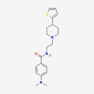 4-(dimethylamino)-N-(2-(4-(thiophen-2-yl)piperidin-1-yl)ethyl)benzamide