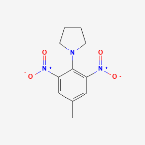 molecular formula C11H13N3O4 B2444626 1-(4-Methyl-2,6-dinitrophenyl)pyrrolidine CAS No. 10156-63-5