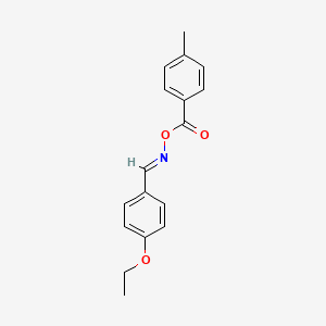 (E)-[(4-ethoxyphenyl)methylidene]amino 4-methylbenzoate