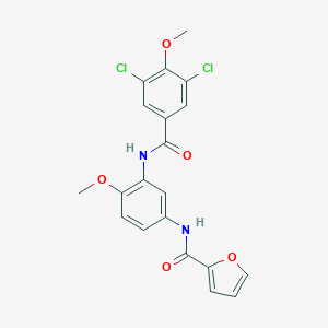 N-{3-[(3,5-dichloro-4-methoxybenzoyl)amino]-4-methoxyphenyl}-2-furamide