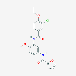 N-{3-[(3-chloro-4-ethoxybenzoyl)amino]-4-methoxyphenyl}-2-furamide