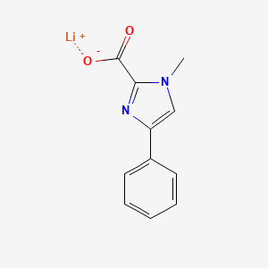 molecular formula C11H9LiN2O2 B2444673 lithium(1+) ion 1-methyl-4-phenyl-1H-imidazole-2-carboxylate CAS No. 1909309-38-1