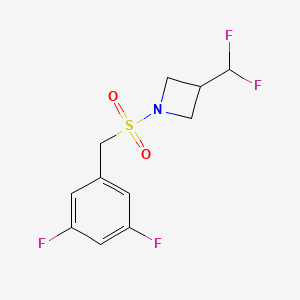 1-((3,5-Difluorobenzyl)sulfonyl)-3-(difluoromethyl)azetidine