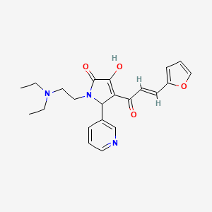 (E)-1-(2-(diethylamino)ethyl)-4-(3-(furan-2-yl)acryloyl)-3-hydroxy-5-(pyridin-3-yl)-1H-pyrrol-2(5H)-one