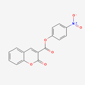 molecular formula C16H9NO6 B2444695 4-硝基苯基 2-氧代-2H-色烯-3-羧酸酯 CAS No. 325805-38-7