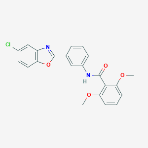 N-[3-(5-chloro-1,3-benzoxazol-2-yl)phenyl]-2,6-dimethoxybenzamide