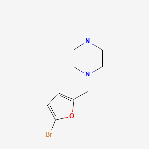 molecular formula C10H15BrN2O B2444700 1-[(5-Bromofuran-2-yl)methyl]-4-methylpiperazine CAS No. 414881-72-4