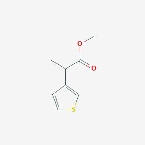 molecular formula C8H10O2S B2444714 2-(3-Thienyl)propionic acid methyl ester CAS No. 147632-29-9