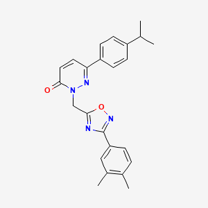 2-((3-(3,4-dimethylphenyl)-1,2,4-oxadiazol-5-yl)methyl)-6-(4-isopropylphenyl)pyridazin-3(2H)-one