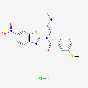 N-(2-(dimethylamino)ethyl)-3-(methylthio)-N-(6-nitrobenzo[d]thiazol-2-yl)benzamide hydrochloride