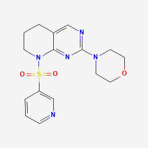 4-(8-(Pyridin-3-ylsulfonyl)-5,6,7,8-tetrahydropyrido[2,3-d]pyrimidin-2-yl)morpholine