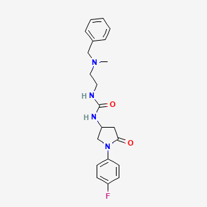 1-(2-(Benzyl(methyl)amino)ethyl)-3-(1-(4-fluorophenyl)-5-oxopyrrolidin-3-yl)urea