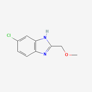 molecular formula C9H9ClN2O B2444738 5-chloro-2-(methoxymethyl)-1H-benzimidazole CAS No. 929339-02-6
