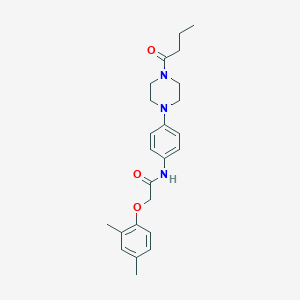 N-[4-(4-butanoylpiperazin-1-yl)phenyl]-2-(2,4-dimethylphenoxy)acetamide