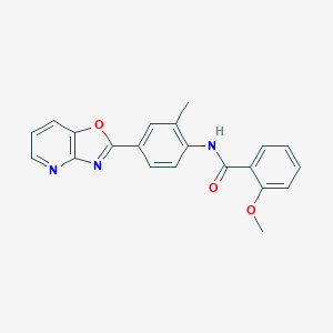 2-methoxy-N-(2-methyl-4-[1,3]oxazolo[4,5-b]pyridin-2-ylphenyl)benzamide