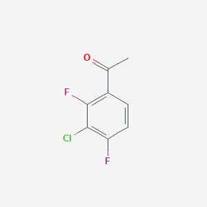 molecular formula C8H5ClF2O B2444774 1-(3-Chloro-2,4-difluorophenyl)ethan-1-one CAS No. 154258-06-7