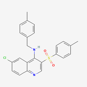 molecular formula C24H21ClN2O2S B2444808 6-chloro-N-(4-methylbenzyl)-3-tosylquinolin-4-amine CAS No. 895651-55-5