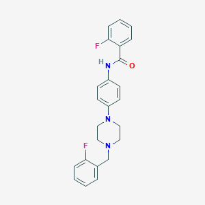 2-fluoro-N-{4-[4-(2-fluorobenzyl)piperazin-1-yl]phenyl}benzamide