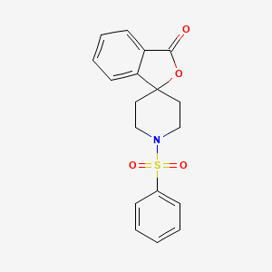 molecular formula C18H17NO4S B2444815 1'-(phenylsulfonyl)-3H-spiro[isobenzofuran-1,4'-piperidin]-3-one CAS No. 1797642-35-3