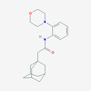 molecular formula C22H30N2O2 B244482 2-(1-adamantyl)-N-(2-morpholin-4-ylphenyl)acetamide 