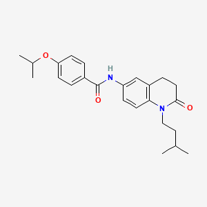 molecular formula C24H30N2O3 B2444827 N-(1-异戊基-2-氧代-1,2,3,4-四氢喹啉-6-基)-4-异丙氧基苯甲酰胺 CAS No. 941906-01-0