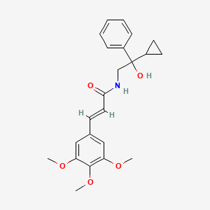 molecular formula C23H27NO5 B2444845 (E)-N-(2-环丙基-2-羟基-2-苯乙基)-3-(3,4,5-三甲氧基苯基)丙烯酰胺 CAS No. 1421587-00-9