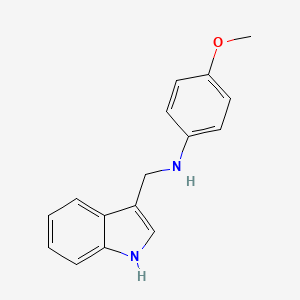 molecular formula C16H16N2O B2444853 N-(1H-吲哚-3-基甲基)-4-甲氧基苯胺 CAS No. 51597-78-5