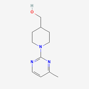 molecular formula C11H17N3O B2444857 （1-(4-甲基嘧啶-2-基)哌啶-4-基)甲醇 CAS No. 1261232-55-6