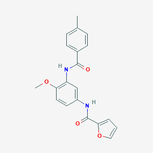 N-{4-methoxy-3-[(4-methylbenzoyl)amino]phenyl}-2-furamide