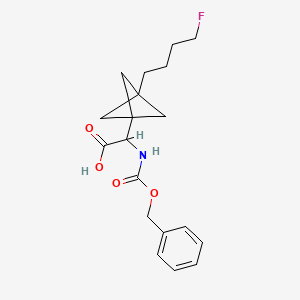 2-[3-(4-Fluorobutyl)-1-bicyclo[1.1.1]pentanyl]-2-(phenylmethoxycarbonylamino)acetic acid