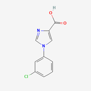 molecular formula C10H7ClN2O2 B2444881 1-(3-chlorophenyl)-1H-imidazole-4-carboxylic acid CAS No. 114067-96-8