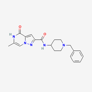 N-(1-benzylpiperidin-4-yl)-6-methyl-4-oxo-4,5-dihydropyrazolo[1,5-a]pyrazine-2-carboxamide