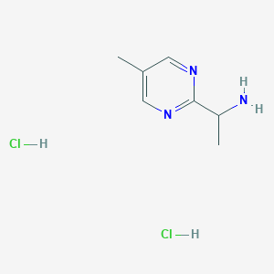 1-(5-Methylpyrimidin-2-yl)ethanamine;dihydrochloride