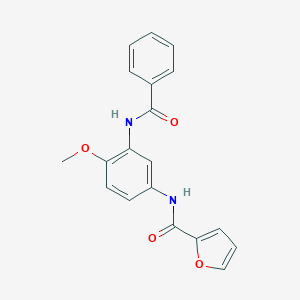 molecular formula C19H16N2O4 B244489 N-[3-(benzoylamino)-4-methoxyphenyl]-2-furamide 