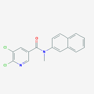 molecular formula C17H12Cl2N2O B2444890 5,6-dichloro-N-methyl-N-(naphthalen-2-yl)pyridine-3-carboxamide CAS No. 1325177-90-9