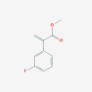 molecular formula C10H9FO2 B2444928 甲基2-(3-氟苯基)丙烯酸酯 CAS No. 189298-28-0