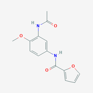 molecular formula C14H14N2O4 B244493 N-[3-(acetylamino)-4-methoxyphenyl]-2-furamide 