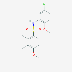 B2444931 N-(5-chloro-2-methoxyphenyl)-4-ethoxy-2,3-dimethylbenzene-1-sulfonamide CAS No. 717894-39-8