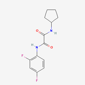 N-cyclopentyl-N'-(2,4-difluorophenyl)oxamide