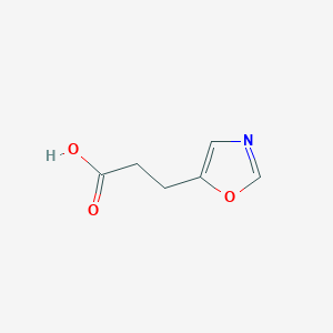 molecular formula C6H7NO3 B2444959 3-(1,3-Oxazol-5-yl)propanoic acid CAS No. 1216177-66-0