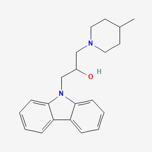 molecular formula C21H26N2O B2445014 1-(9H-carbazol-9-yl)-3-(4-methylpiperidin-1-yl)propan-2-ol CAS No. 324065-26-1