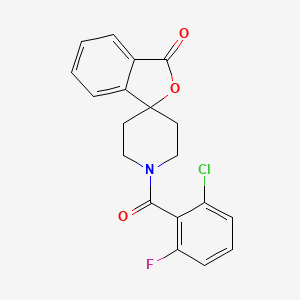 1'-(2-Chloro-6-fluorobenzoyl)spiro[2-benzofuran-3,4'-piperidine]-1-one