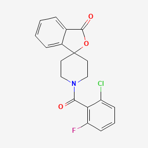 molecular formula C19H15ClFNO3 B2445042 1'-(2-chloro-6-fluorobenzoyl)-3H-spiro[2-benzofuran-1,4'-piperidine]-3-one CAS No. 1797873-40-5