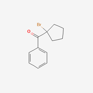 molecular formula C12H13BrO B2445045 (1-Bromocyclopentyl)(phenyl)methanone CAS No. 6740-66-5