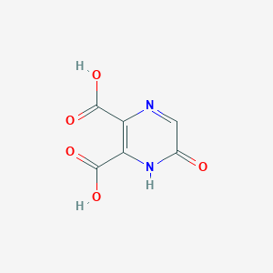 molecular formula C6H4N2O5 B2445051 5-羟基吡嗪-2,3-二羧酸 CAS No. 73403-48-2