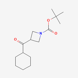 molecular formula C15H25NO3 B2445074 Tert-butyl 3-(cyclohexanecarbonyl)azetidine-1-carboxylate CAS No. 1225652-50-5
