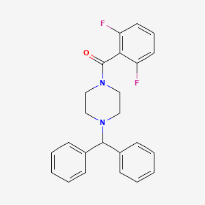 molecular formula C24H22F2N2O B2445078 2,6-Difluorophenyl 4-(diphenylmethyl)piperazinyl ketone CAS No. 496054-70-7