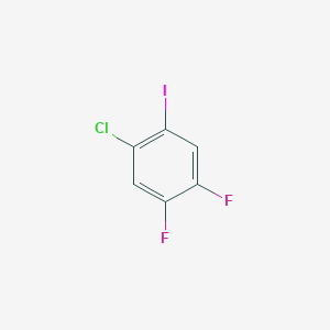 molecular formula C6H2ClF2I B2445080 1-Chloro-4,5-difluoro-2-iodobenzene CAS No. 1261629-20-2